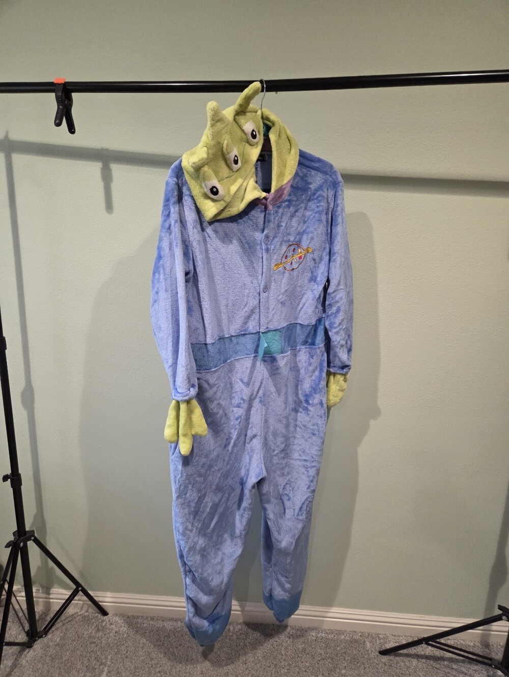 Toy Story Alien Hooded Onsie Halloween Costume Adult Size Large